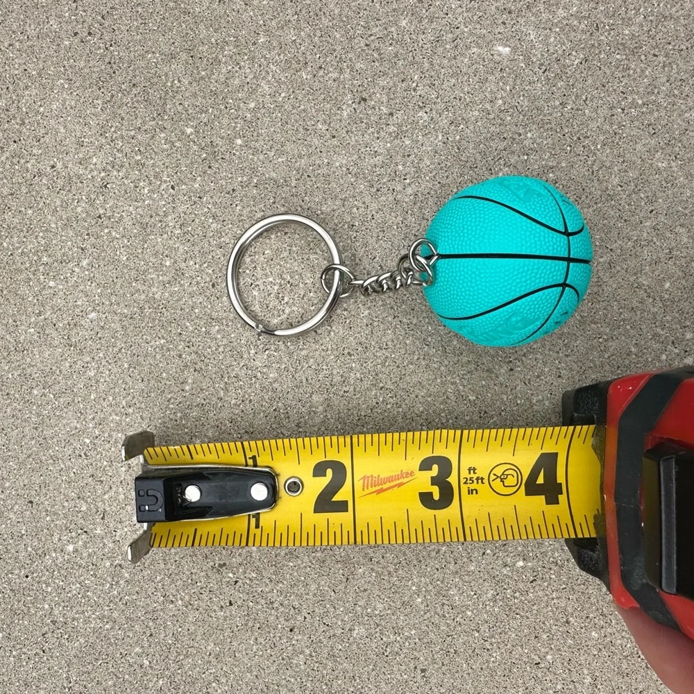 Tiffany Teal Spalding Mini Basketball Keychain - Picture 4 of 4